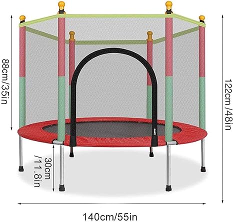 Kids Trampoline Jump Mat with Safety Net
